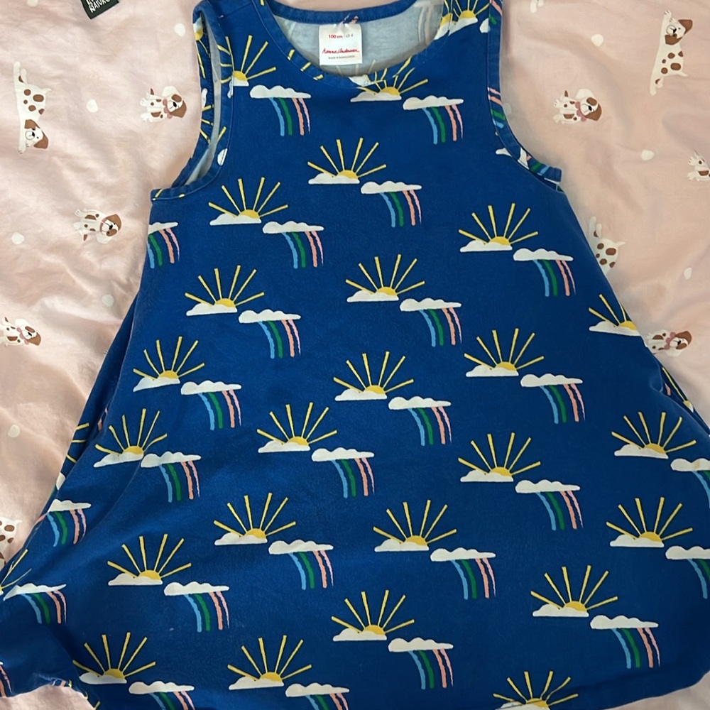 Hanna Andersson rainbow dress size 4